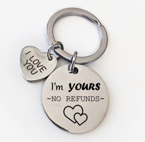 Couple Funny Sexy Dirty Keychain Gifts For Her Girlfriend Wife Love Key Ring Tag