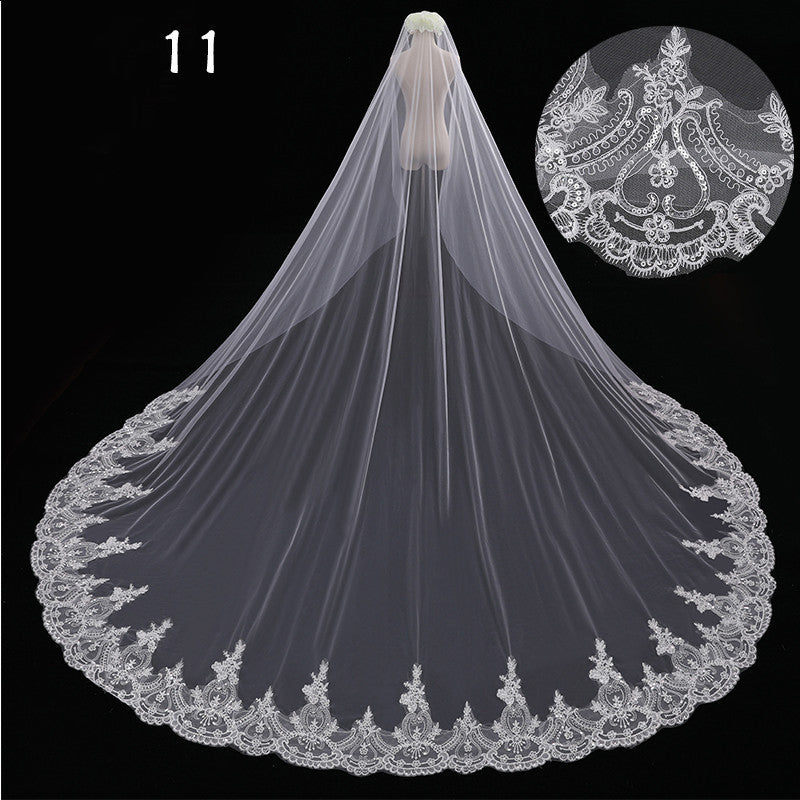 Master Wedding Veil Long Long Tail