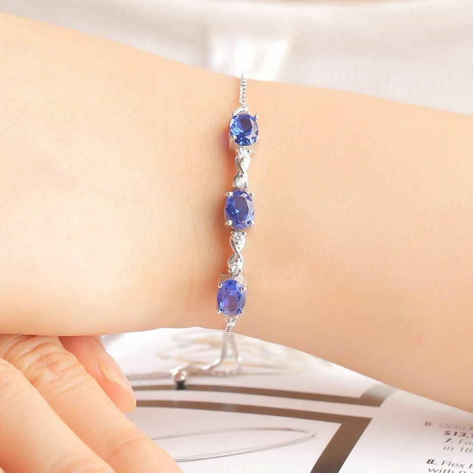 Oval Beaded Gemstone Bracelet